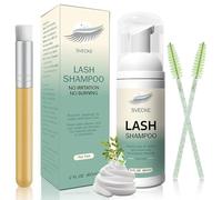 SVECKE - Kit di shampoo per ciglia per extension ciglia, shampoo per ciglia 2 fl.oz / 60 ml, detergente per extension ciglia,