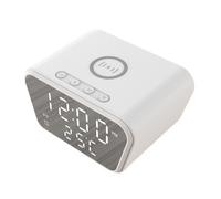 Sveglia 15W Caricabatterie Intelligente Ora Calendario Temperatura Display5994