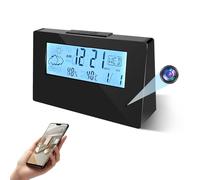 Sveglia 4K FULL UHD WiFi Telecamera spia rossa Videocamera Guardiano intelligente 5 in 1 Mini DV Videoregistratore portatile Supporto Android iPhone App Vista Telecomando 140 Angolo di visione notturn