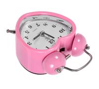 Sveglia a doppia campana a forma di cuore, senza ticchettio, con luce notturna