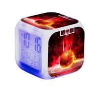 Sveglia A LED Sveglia Comodino Sveglia Basket Sveglia Portatile Con Temperatura Orologio Digitale con Funzione Snooze e Luce per Decorazioni per Casa della Camera Letto di Un Ragazzo E Una Ragazza