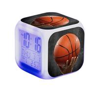 Sveglia A LED Sveglia Comodino Sveglia Basket Sveglia Portatile Con Temperatura Orologio Digitale con Funzione Snooze e Luce per Decorazioni per Casa della Camera Letto di Un Ragazzo E Una Ragazza