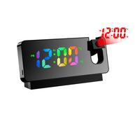 Sveglia a Proiezione Digitale LED con Specchio Viso e Lettura Temperatura