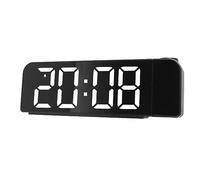 Sveglia a Proiezione, Grande Display a LED Orologio a Proiezione Digitale Sulla Parete del Soffitto Orologio da Comodino con Data e Ora Minimalista con Cavo di Ricarica