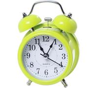 Sveglia Ad Alto Volume retrò Doppia Campana Ornamento da Scrivania Alimentato A Batteria per La Decorazione Dell'aula Domestica Presente Sveglia All'alba, Green, One Size