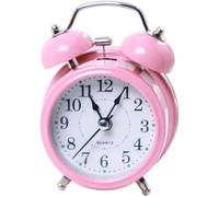 Sveglia Ad Alto Volume retrò Doppia Campana Ornamento da Scrivania Alimentato A Batteria per La Decorazione Dell'aula Domestica Presente Sveglia All'alba, Pink, One Size