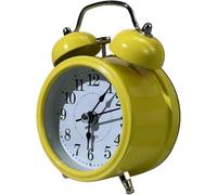 Sveglia Ad Alto Volume retrò Doppia Campana Ornamento da Scrivania Alimentato A Batteria per La Decorazione Dell'aula Domestica Presente Sveglia All'alba, Yellow, One Size