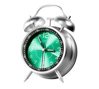 Sveglia analogica, classica sveglia analogica per chi dorme profondamente, orologio a doppia campana con retroilluminazione per scuola, dormitorio, camera da letto, comodino, casa e bagno