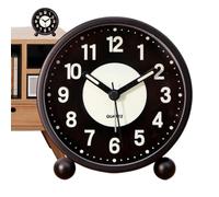 Sveglia analogica - Sveglia semplice, orologio silenzioso | Comodità mezzanotte Snooze Light Dark, orologio da tavolo a risparmio energetico per camere da letto pesanti dormienti scrivania ufficio