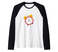 Sveglia che suona forte al mattino - svegliati dal letto Maglia con Maniche Raglan