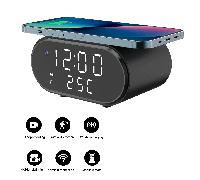 Sveglia con caricabatteria wireless con telecamera nascosta Ultra HD 4K - Telecamera per bambini con rilevamento del movimento, rilevamento delle persone tramite intelligenza artificiale e registrazio