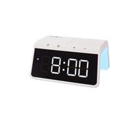 Sveglia con caricatore wireless Qi 15W e funzione snooze, modello WCACQ30WT - Nouvo