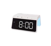 Sveglia con caricatore wireless15W e funzione snooze, modello WCACQ30WT