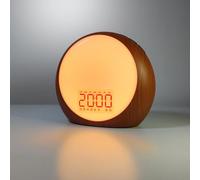 Sveglia con luce alba, macchina per il rumore bianco con simulazione di alba e tramonto, per dormienti pesanti, camera da letto dei bambini, doppia sveglia, snooze, suono marrone, macchina per il