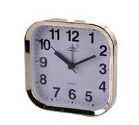 Sveglia con secondo salto elegante design quadrato per studenti, perfetta per l'uso sul comodino con suonerie extra forti (#1)