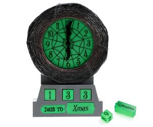 Sveglia Countdown Nightmare Before Christmas Sveglia Ufficiale Disney, Decorazione Festiva Luminosa per Halloween & Natale
