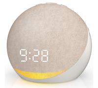 Sveglia da Comodino 4 in 1: Rumori Bianchi con 25 Suoni 9 Luce Notturna Altoparlante Bluetooth 32 Volume Livello 7 Timer Rumore Bianco Neonato Snooze e 12/24 Ore Orologio da Tavolo Digitale