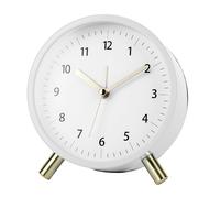 Sveglia da Scrivania Compatta 11CM con Luce Notturna Morbida e Movimento Silenzi