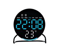 Sveglia digitale a led di piccole dimensioni con doppia campana e funzione timer