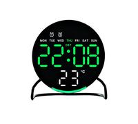 Sveglia digitale a led di piccole dimensioni con doppia campana e funzione timer