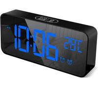 Sveglia Digitale a LED Portatile Con Specchio E Luminosità Regolabile viaggio