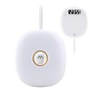 Sveglia digitale a vibrazione LED ABS | Dispositivo silenzioso e silenzioso | Allarmi forti a batteria con vibrazione a 3 livelli per sordi, adolescenti