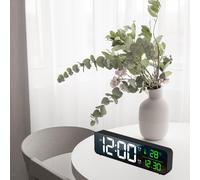 Sveglia Digitale Calendario per Giorno E Temperatura Orologio Da Comodino 40
