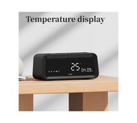 Sveglia Digitale con Altoparlante , Radio, Temperatura, Data e Settimana, Display per Campeggio All'Aperto, Decorazione per La Casa,