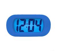 Sveglia digitale con design antiurto, adatta ai viaggi, con funzione snooze e ampio display LCD per un facile utilizzo (blu)