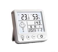 Sveglia digitale con display LCD per la casa, mostra l'umidità della temperatura, data settimana, orologio compatto da tavolo o da parete, alimentato a batteria