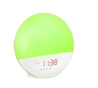 Sveglia digitale con luce intelligente e sveglia suoni naturali, altoparlante Bluetooth, controllo tramite app, radio FM, notturna