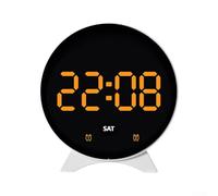 Sveglia digitale con luminosità regolabile, visualizzazione della temperatura, data e giorno della settimana per una facile gestione dell'ora (D)