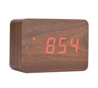 Sveglia digitale con ricarica wireless, display luminoso e controllo del suono, orologio a LED dal design moderno, ideale per camera da letto,