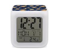 Sveglia digitale con sole e luna e stelle, con 7 colori che cambiano di notte, per dormire e fare sport