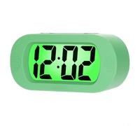 Sveglia digitale da viaggio con display LCD Jumbo e funzione snooze, perfetta per bambini e adulti (verde)