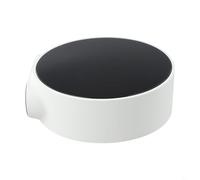 Sveglia digitale facile da usare con ampio display curvo, doppia sveglia e regolazione della luminosità (bianco)