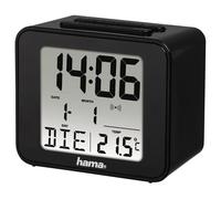 Sveglia Digitale Hama Cube Nero con Radiocontrol DCF