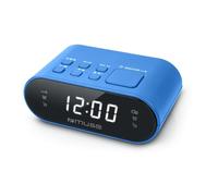 Sveglia Digitale MUSE M-10 BL Ovale Blu con Radio FM