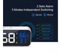 Sveglia Digitale Musica Grande Display di Umidità Della Temperatura per La Casa
