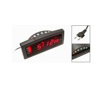 SVEGLIA DIGITALE NOTTURNA LED ROSSO ALLARME TEMPERATURA TERMOMETRO ZXSJ-05A