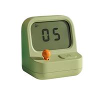 Sveglia digitale - Orologio da comodino per bambini, dimensioni compatte, grande schermo LCD silenzioso in ABS con ripetizione dell'allarme, facile lettura, cronometro
