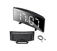 Sveglia Digitale Orologio LCD Specchio Termometro Datario Visione Notturna