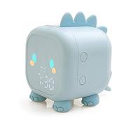 Sveglia digitale per bambini e bambine, con simulatore di alba, funzione snooze, senza ticchettio, sveglia silenziosa, per ragazzi e ragazze (blu)