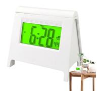 Sveglia digitale per camera da letto, orologio digitale a LED con luce notturna intelligente, funzionamento a batteria, silenzioso, senza ticchettio, orologio da tavolo portatile per la casa