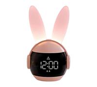 Sveglia Digitale Per Conigli - Orologio Con Animali , Luce Notturna A Regolazione Continua, Display Con 12 24 Ore, Sei Suonerie, Conto Alla Rovescia E Controllo Touch | Bambini Ragazze Ragazzi C
