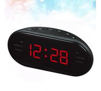 Sveglia digitale Radio AM FM con ampio display curvo Luci notturne Snooze con