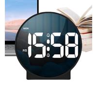 Sveglia Digitale - Requivale a LED | Estetica elettronica | Decorazione per Ufficio estetica regolabile regolabile per Orologio Specchio, dormitorio, Soggiorno Camera da letto, Bagno