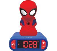 Sveglia digitale Spider-Man per Bambini con Luce Notturna Snooze e Suoni, Orolog