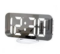 Sveglia digitale,sveglia a LED da 7",con 2 porte di ricarica USB,modalità snooze,regolazione automatica della luminosità,orologio da scrivania facile da configurare per la cucina domestica e ufficio