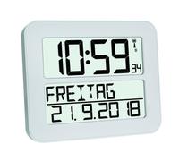 Sveglia Digitale TFA Dostmann 60.4512.02 Bianca 4xAA Funzione Snooze